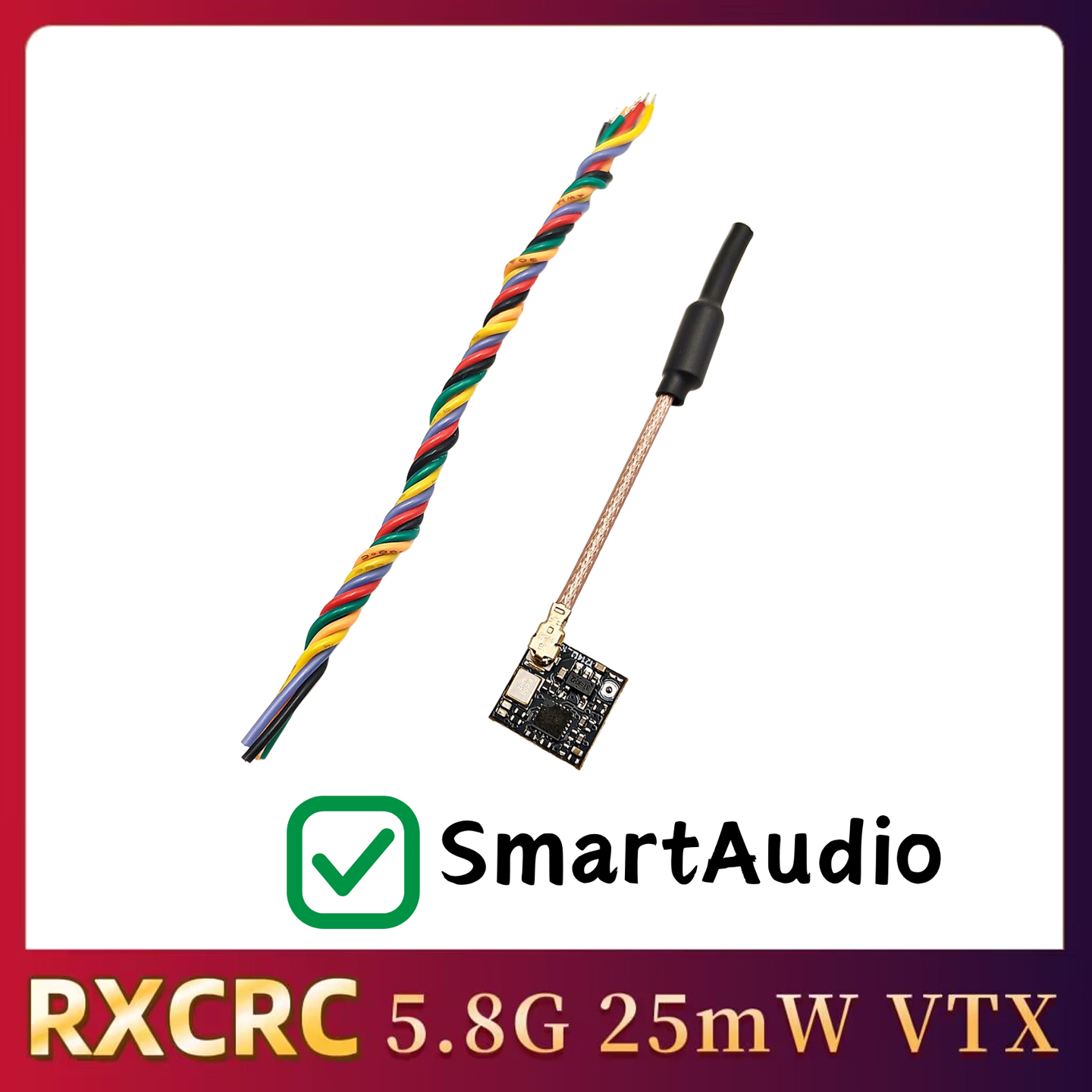 RXCRC 5.8GHz 48CH FPV 25mW ana - Drone Receiver recensie en prijs