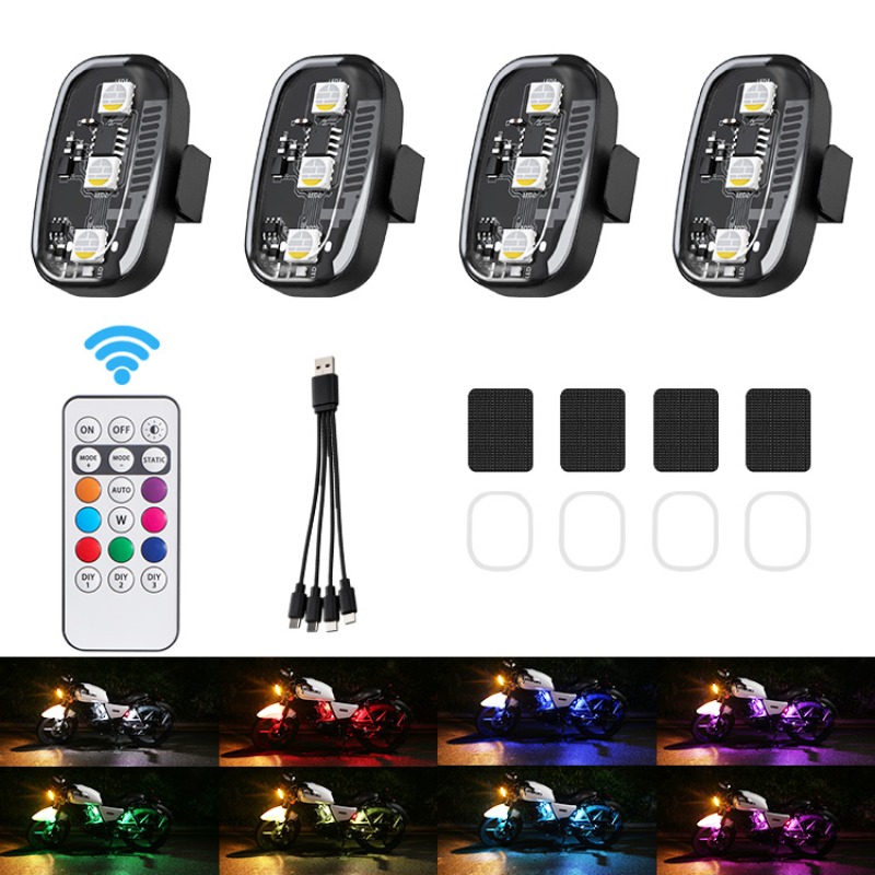 Drone motorfiets RGB LED knipp - Drone Led Light recensie en prijs